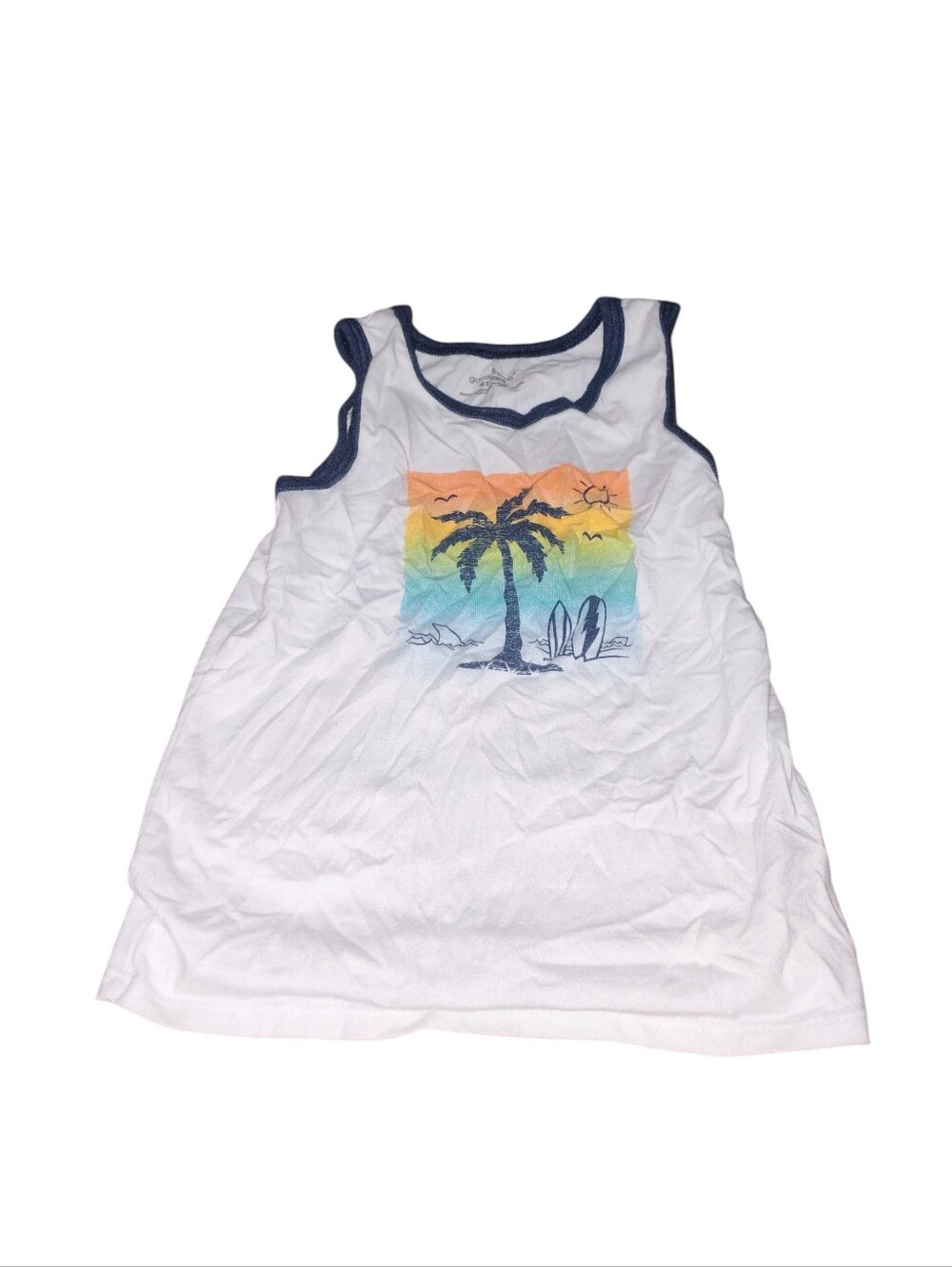❤️ Kids White Tank Top